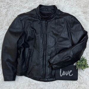 🎉HP🎉 River Road Leather Motorcycle Jacket 💗 Black